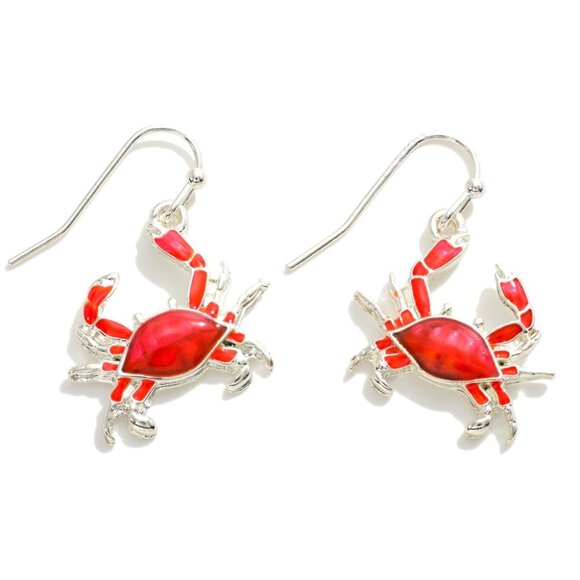 One Blessed Nana Jewelry - NWT  BOUTIQUE   FUN & UNIQUE   Crab Drop Earrings